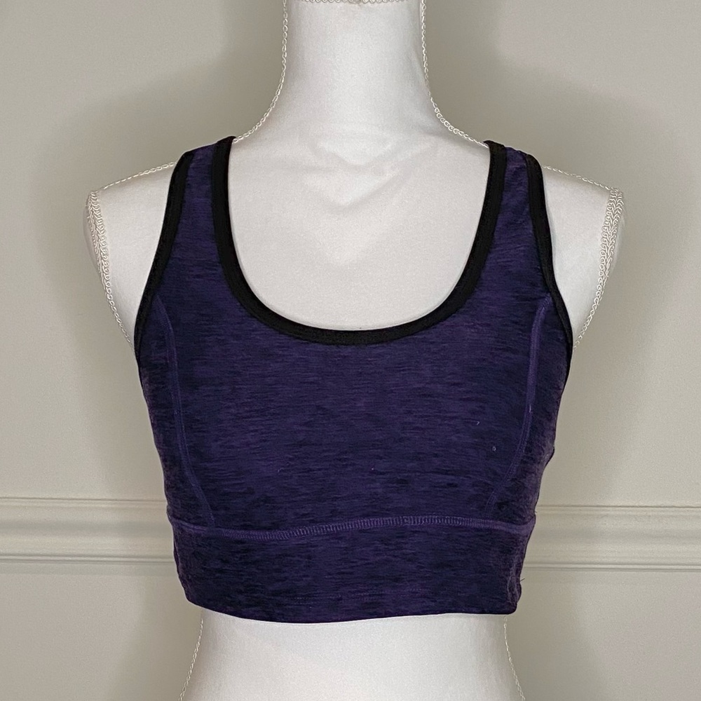 Beyond Yoga Purple Strappy Sports Bra
